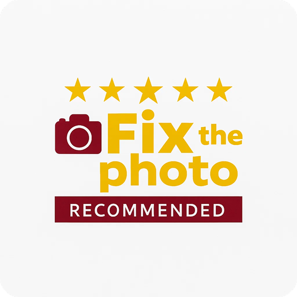 Recommended service provider badge by FixThePhoto
