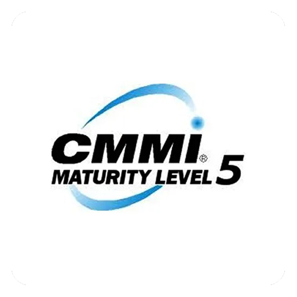 CMMI Maturity Level 5 certification badge