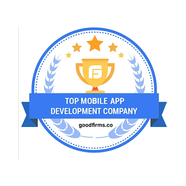 Top mobile app development company award badge