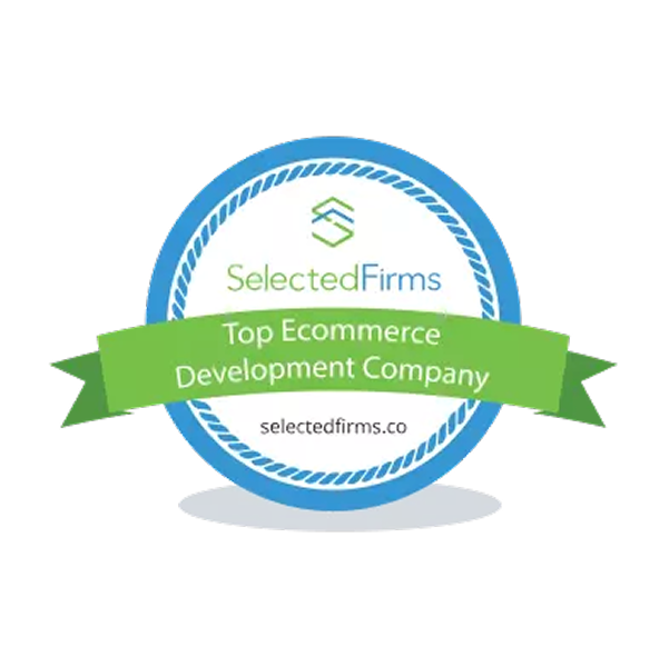 Top eCommerce development company badge by SelectedFirms