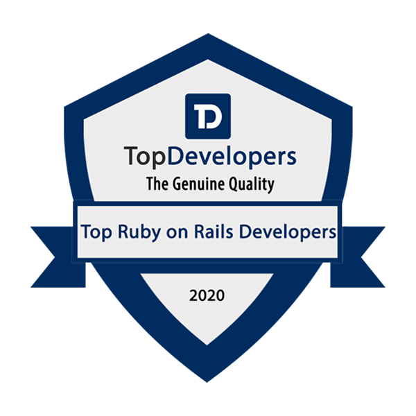 Top Ruby on Rails development company badge by TopDevelopers