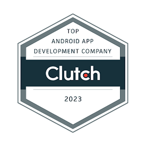 Top Android app development company badge by Clutch
