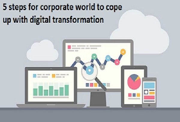 steps for corporate world to cope up with digital transformation