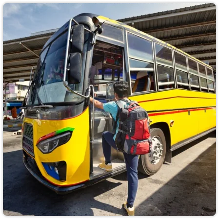 Image of a bus booking service