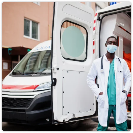 Image of a ambulance booking service