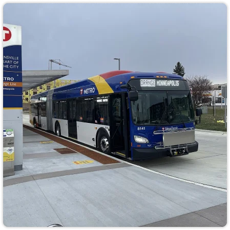 Image of a metro transit service