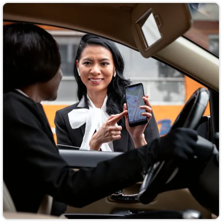 Image of a rental taxi services